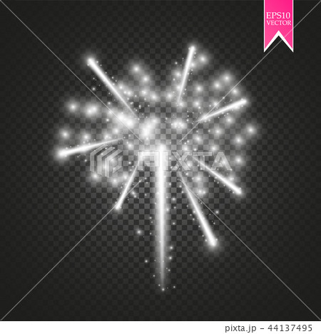 Firework lights effect with glowing stars. Firework lights effect with glowing stars. 44137495