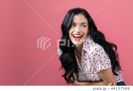 Happy young woman 44137569