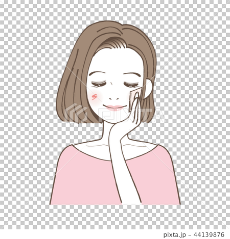 Woman Doing Makeup Cotton Lotion Woman Doing Makeup Cotton Lotion 44139876