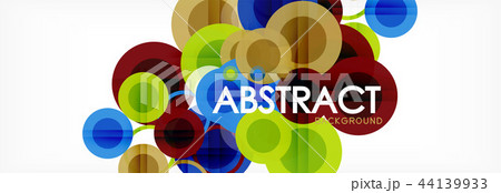 Overlapping circles design background Overlapping circles design background 44139933