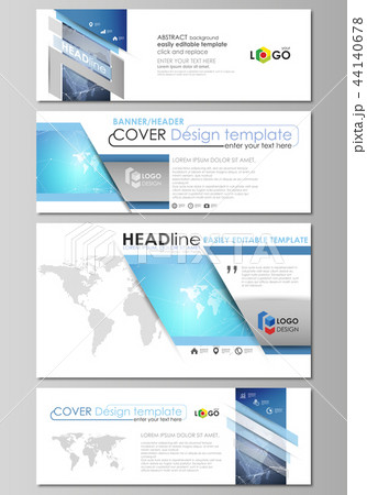 The minimalistic vector illustration of the editable layout of social media, email headers, banner The minimalistic vector illustration of the editable layout of social media, email headers, banner 44140678