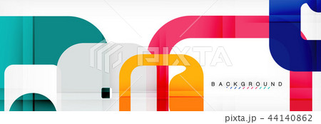Square geometric background, multicolored template for business or technology presentation or web 44140862