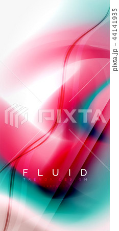 Fluid flowing wave abstract background Fluid flowing wave abstract background 44141935