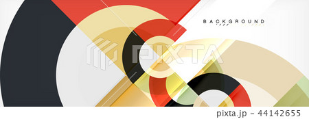 Vector circular geometric abstract background 44142655