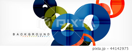 Geomtric modern backgrounds, rings abstract template 44142975