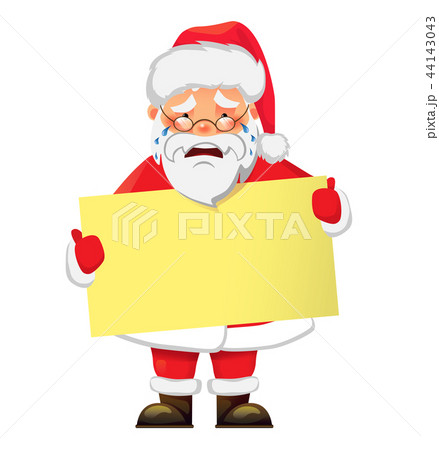 Santa Claus holding banner Santa Claus holding banner 44143043