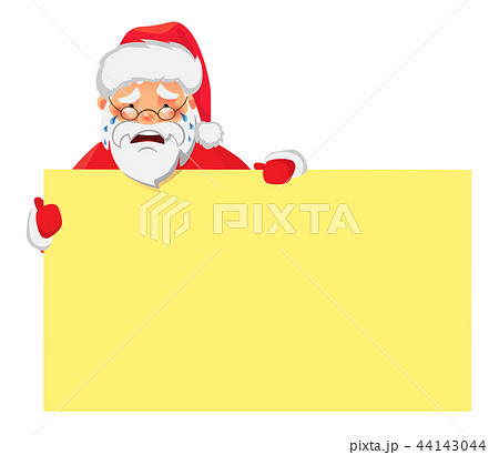 Santa Claus holding banner Santa Claus holding banner 44143044