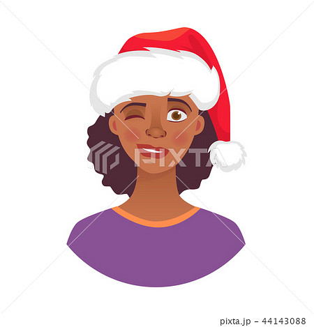 portrait of african woman in hat 44143088