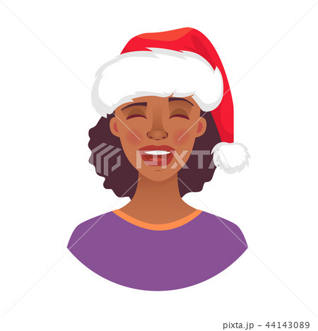 portrait of african woman in hat 44143089