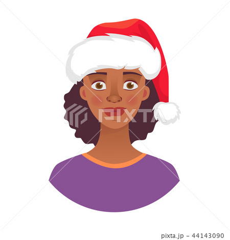 portrait of african woman in hat 44143090