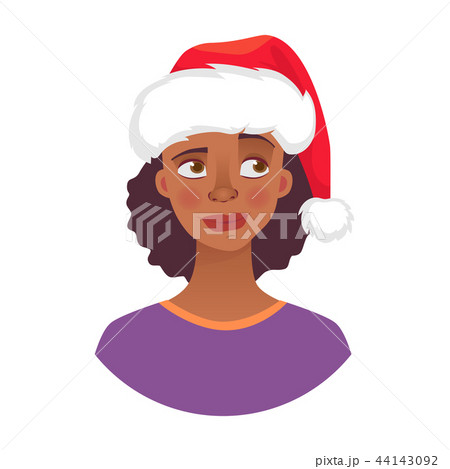 portrait of african woman in hat 44143092
