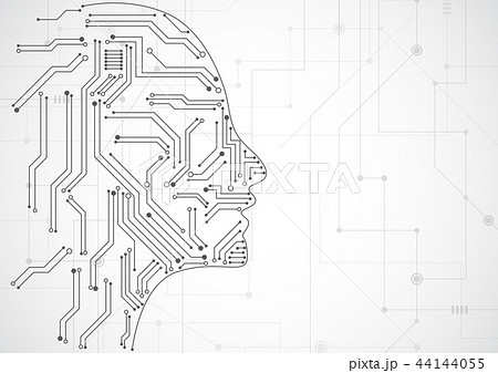 Artificial intelligence. Abstract geometric Human 44144055