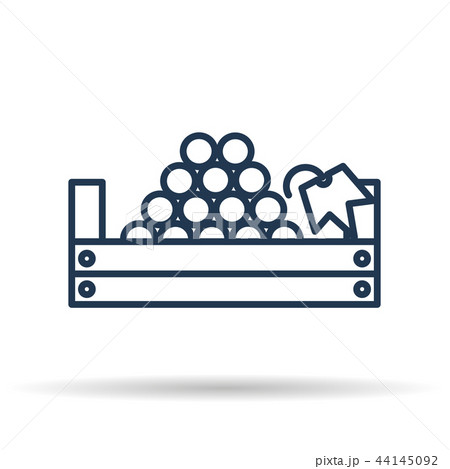Isolated icon of Picking grapes in the basket 44145092