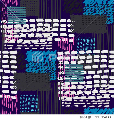 Memphis seamless pattern in retro style. Memphis seamless pattern in retro style. 44145833