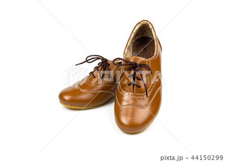 Vintage leather shoes isolated Vintage leather shoes isolated 44150299