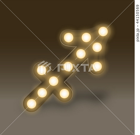 Sagittarius Zodiac sign Incandescent light bulb Sagittarius Zodiac sign Incandescent light bulb 44150569
