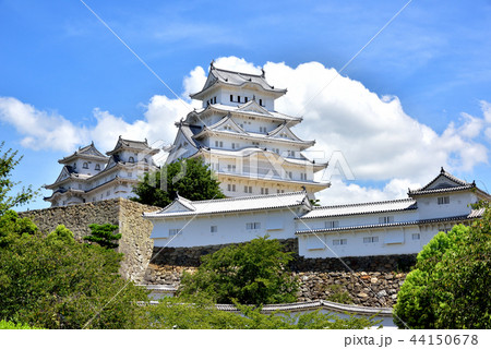 姫路城 白鷺城 世界遺産姫路城 国宝姫路城 日本の風景の写真素材