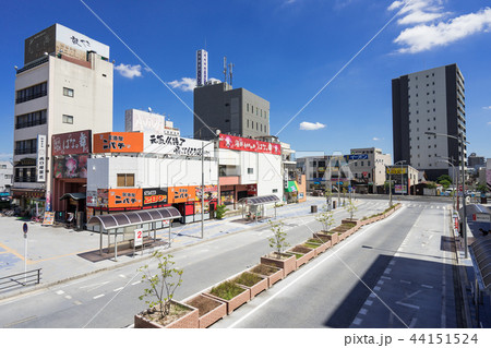 JR東海道線　安城駅　南口　東側　バス乗り場 町並み 44151524