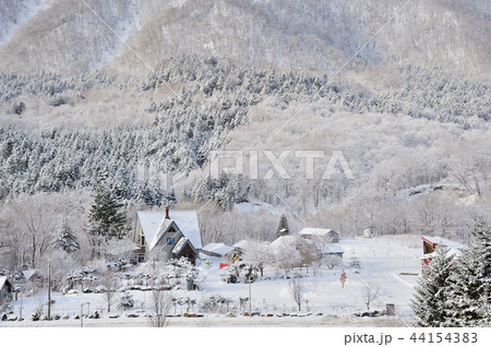雪景色 新雪 雪景色 新雪 44154383