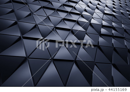 Abstract dark background of polygonal triangle shape 44155169