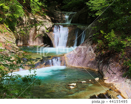 西沢渓谷　七ツ釜五段の滝 44155495