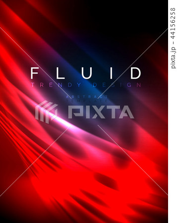 Neon glowing wave, magic energy and light motion background. Vector illustration Neon glowing wave, magic energy and light motion background. Vector illustration 44156258