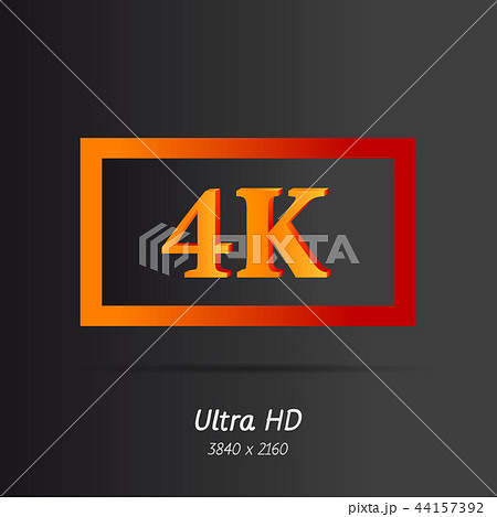 Ultra HD letters icon 44157392