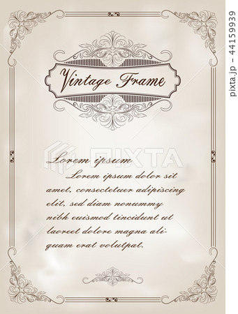 decorative frame in vintage style 44159939