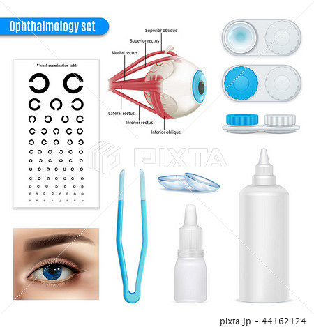 Ophthalmology Realistic Set 44162124