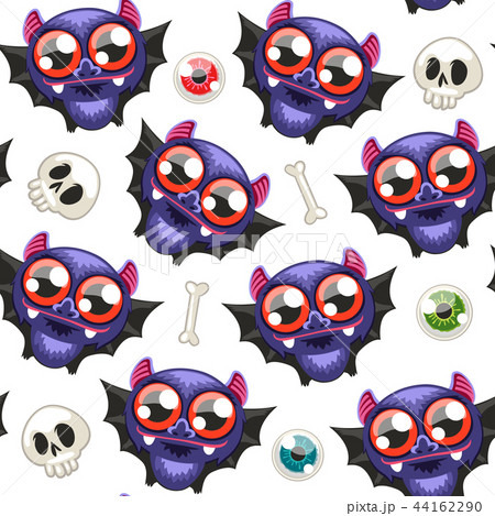 Halloween Seamless Pattern with Bats Halloween Seamless Pattern with Bats 44162290