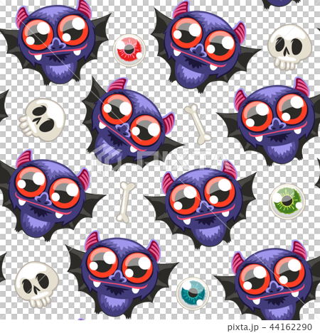 Halloween Seamless Pattern with Bats Halloween Seamless Pattern with Bats 44162290
