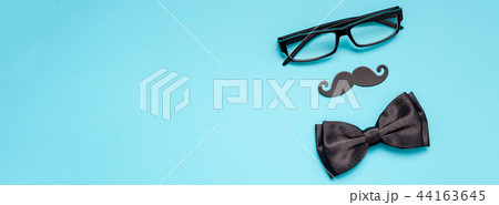 Paper moustaches for men fathers dad concept 44163645