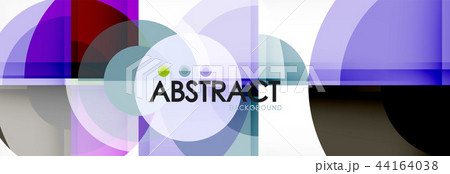 Abstract background bright circles geometric design 44164038