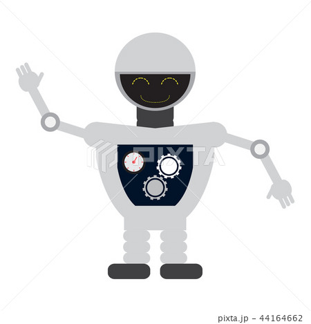 Isolated cute robot toy 44164662
