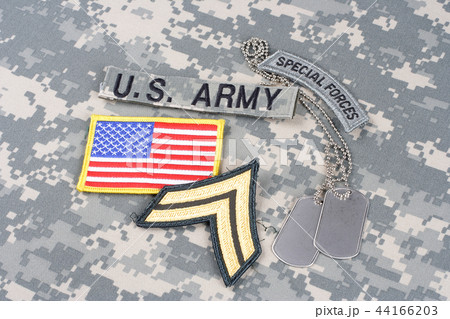 US ARMY Corporal rank patch, special forces tab US ARMY Corporal rank patch, special forces tab 44166203