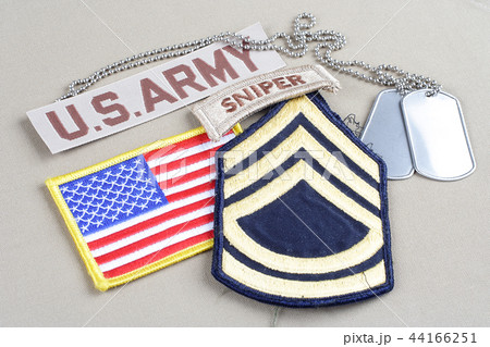 US ARMY Sergeant First Class rank patch sniper tab US ARMY Sergeant First Class rank patch sniper tab 44166251