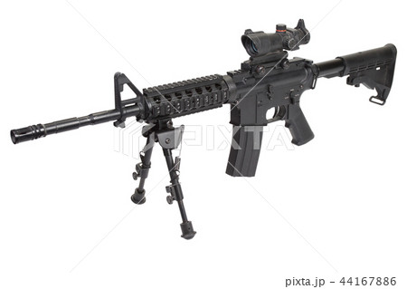 assault rifle with bipod  44167886