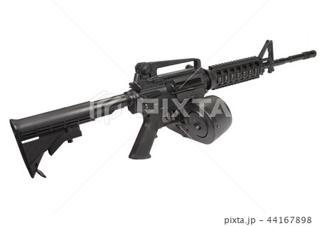 assault rifle isolated on a white background 44167898