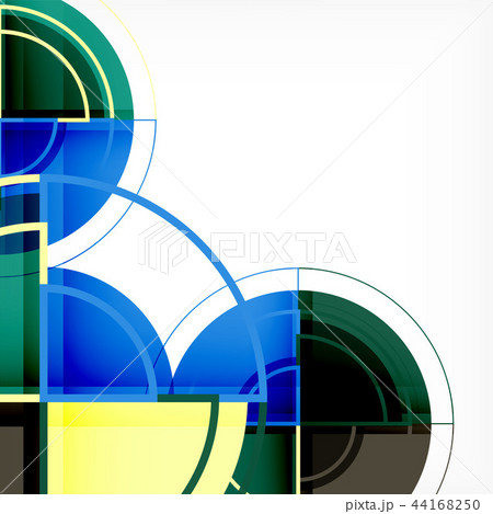 Creative circles geometric abstract background with 3d effect Creative circles geometric abstract background with 3d effect 44168250