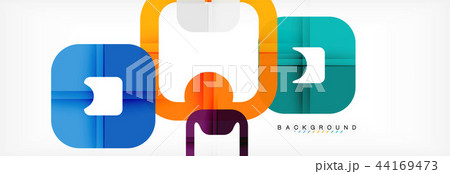 Square geometric background, multicolored template for business or technology presentation or web Square geometric background, multicolored template for business or technology presentation or web 44169473