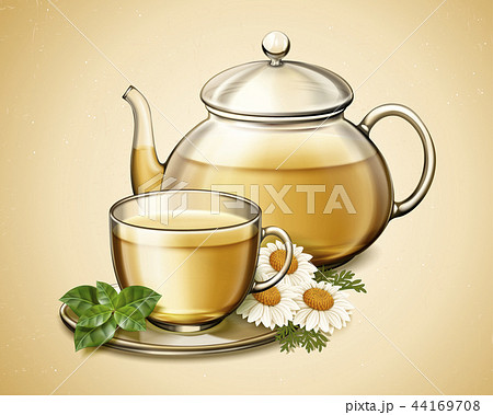 Chamomile flower tea 44169708