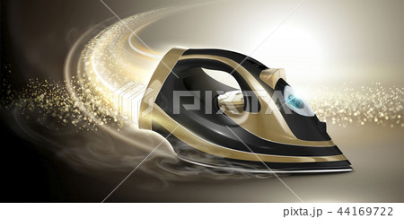 Iron with glittering tail effect Iron with glittering tail effect 44169722
