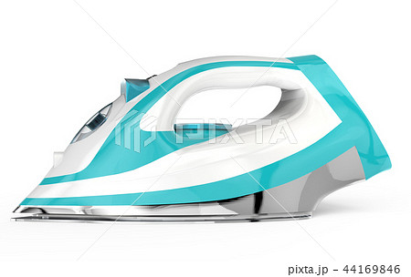 White and blue electric iron White and blue electric iron 44169846