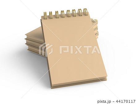 Stack of blank kraft paper notebook 44170117