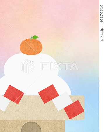 和-和風-和柄-和紙-背景-鏡餅-正月 44174614