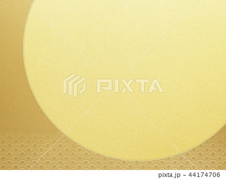 和-和柄-和風-背景-金箔-波 和-和柄-和風-背景-金箔-波 44174706
