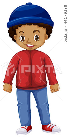 A young african boy on white background 44179339