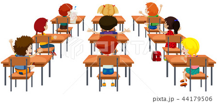 Student in the classroom isolated Student in the classroom isolated 44179506