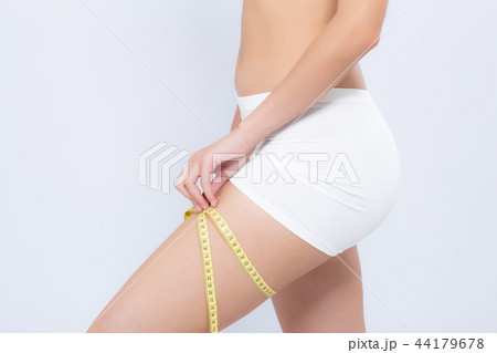 Closeup caucasian leg slim and body of woman 44179678