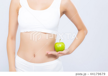 Beautiful body woman sexy green apple 44179679